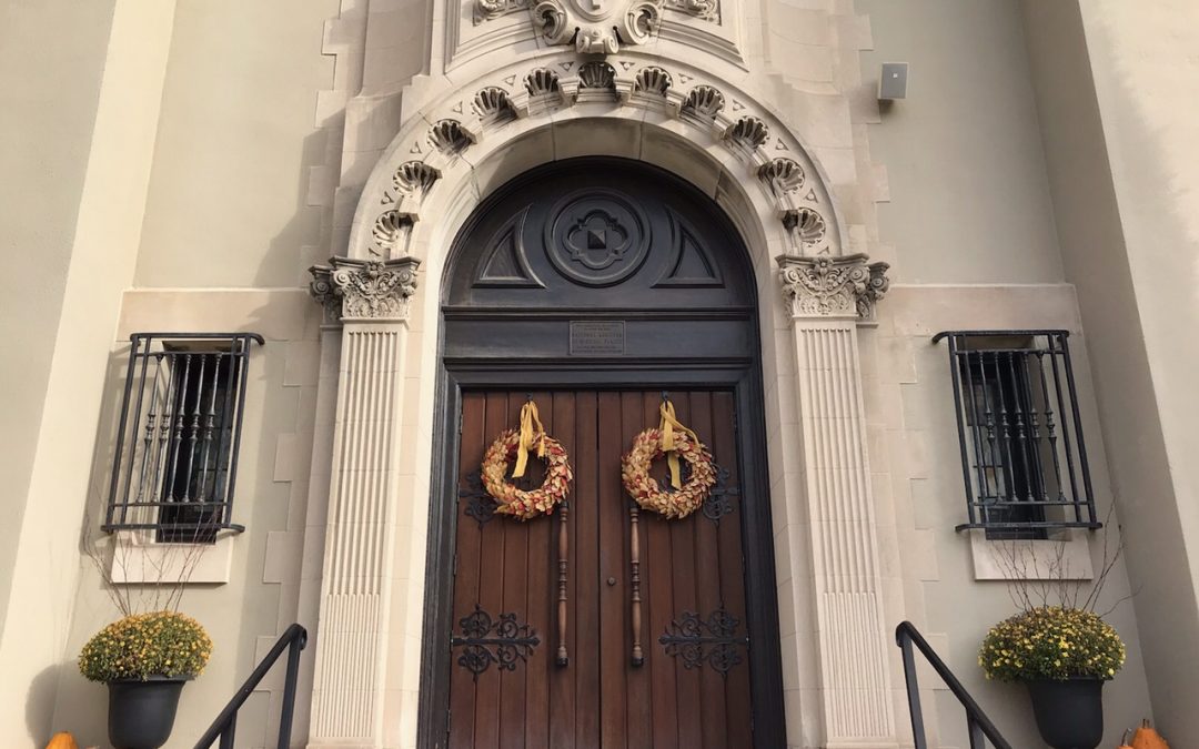 front doors of church fall