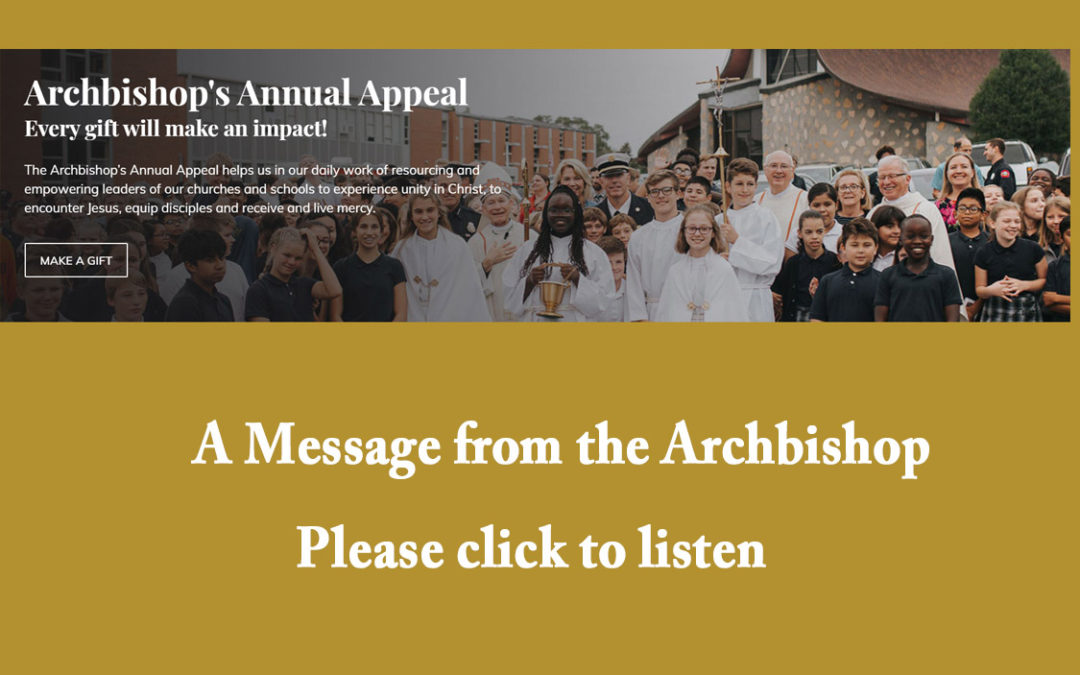 Archbishop’s Annual Appeal 2020-21