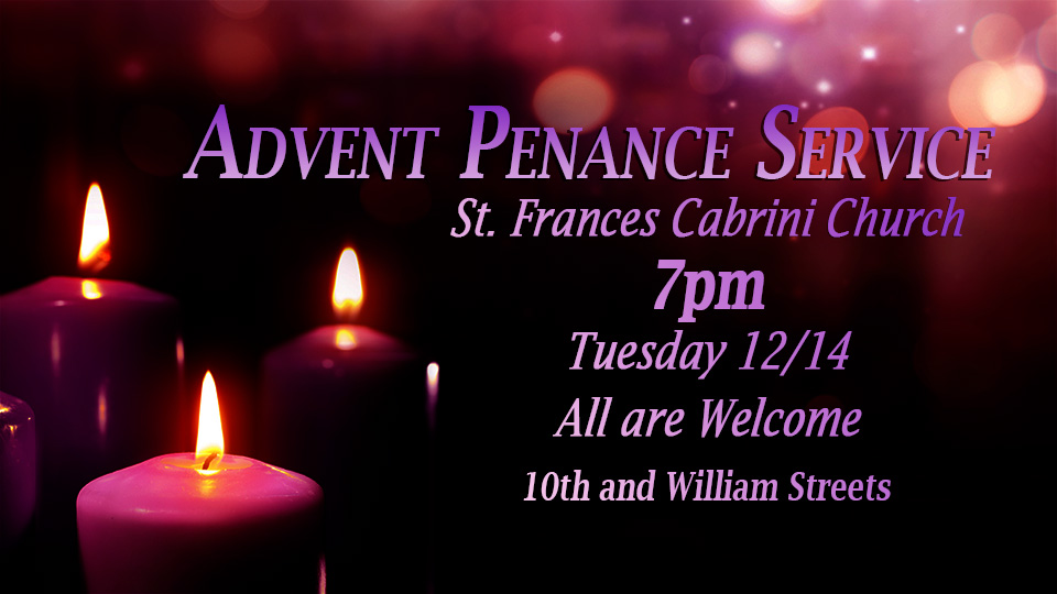Advent Penance Service  12/14/21