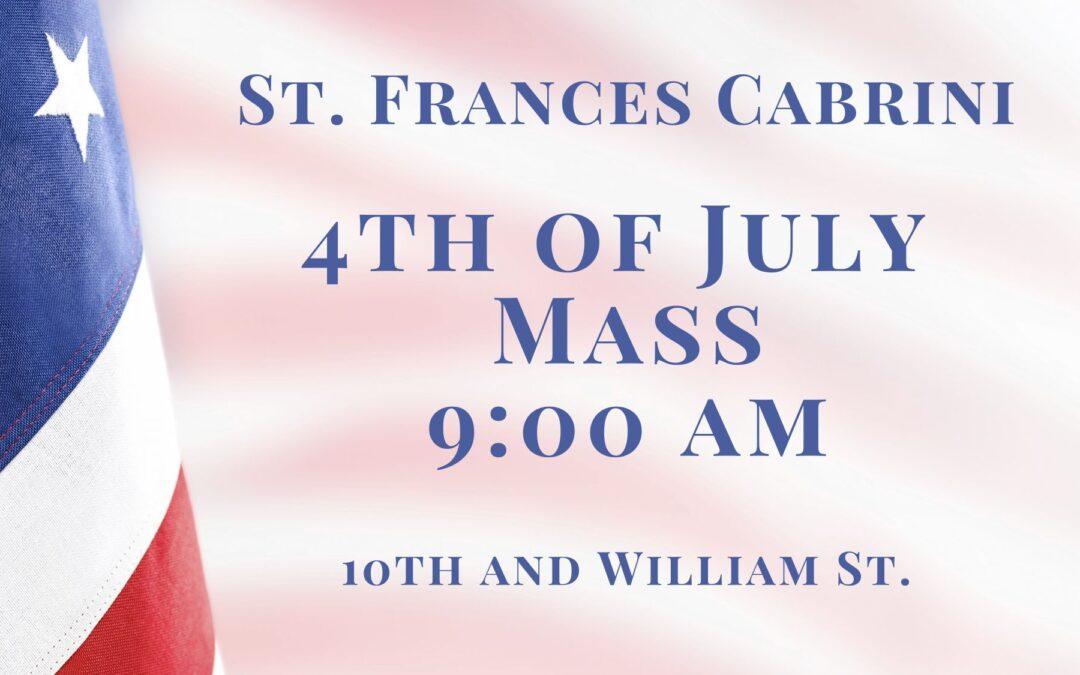 4th of July Mass